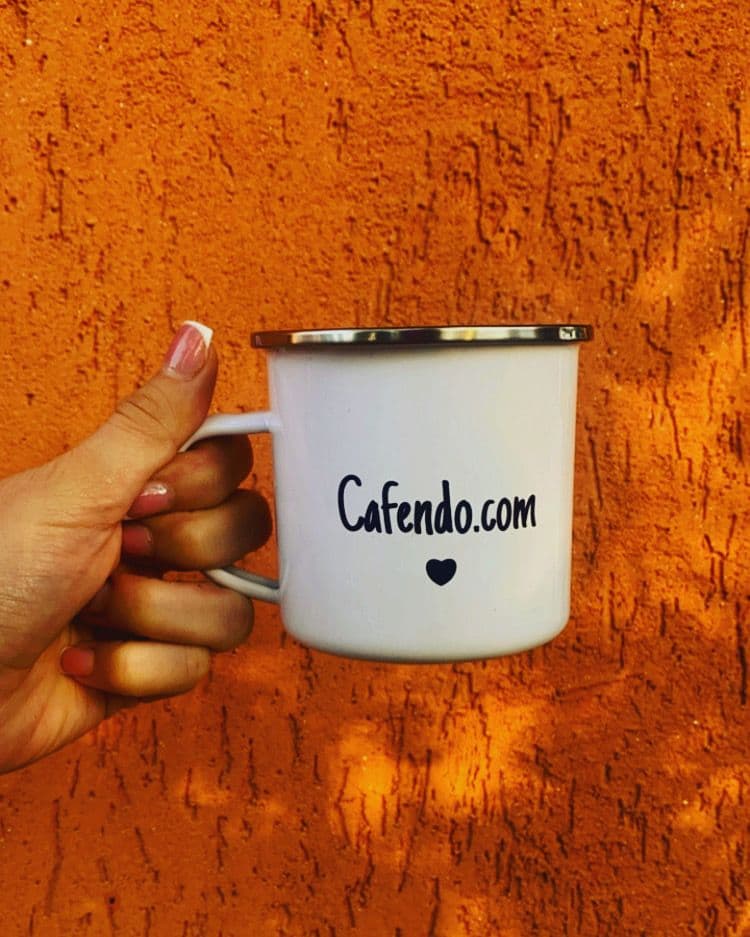 Morning routine with coffee