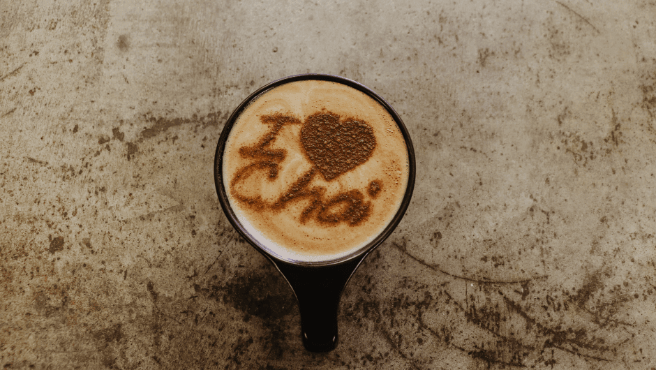 Vegan dirty chai latte
