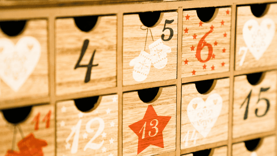 DIY advent calendar with coffee capsules