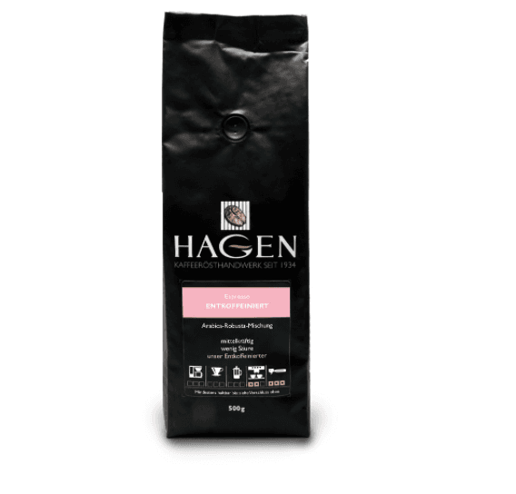 Decaffeinated espresso