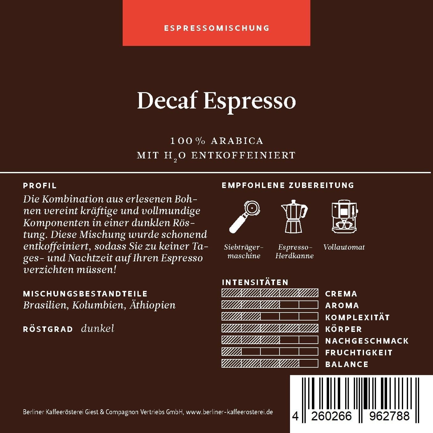 Decaf Espresso