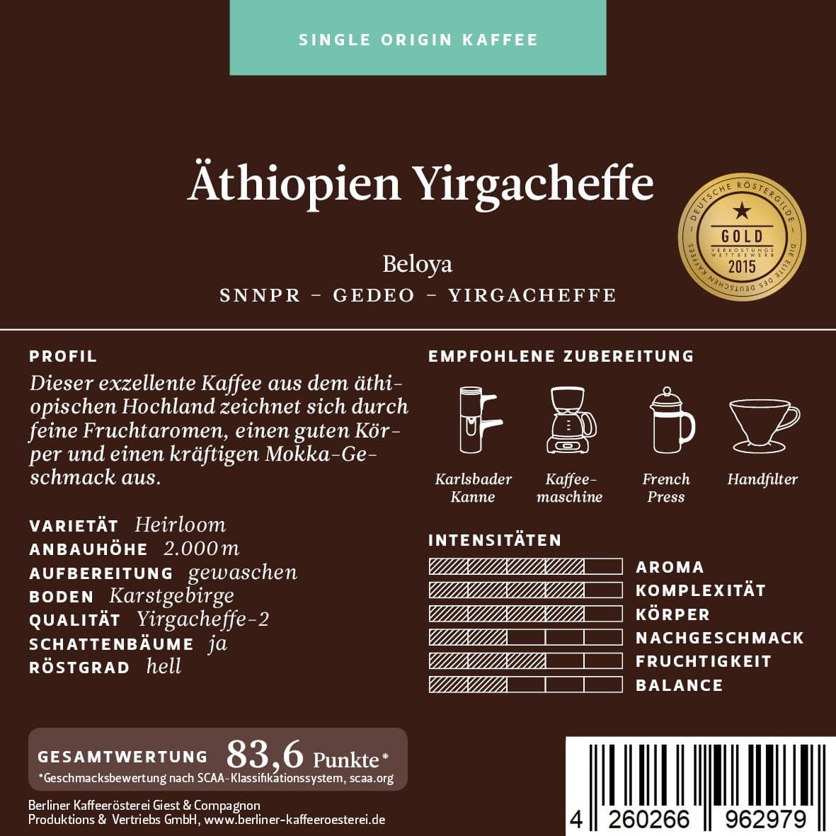 Ethiopia Yirgacheffe