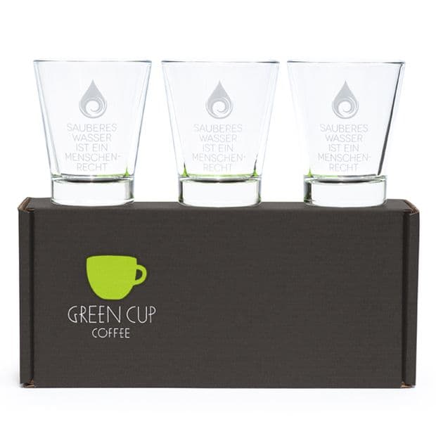 Water glass set of 3