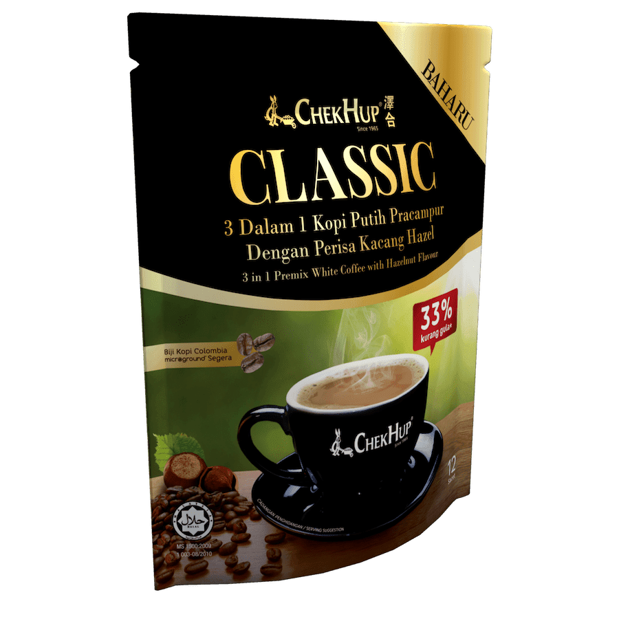 3 in 1 Classic White Coffee With Hazelnut