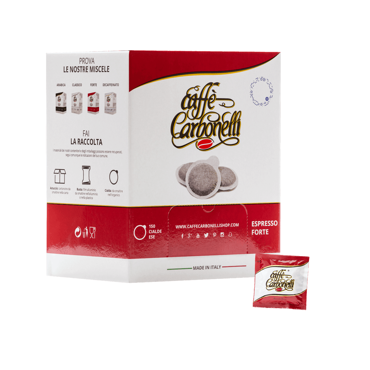 Caffe Carbonelli ESE Pods Strong Blend