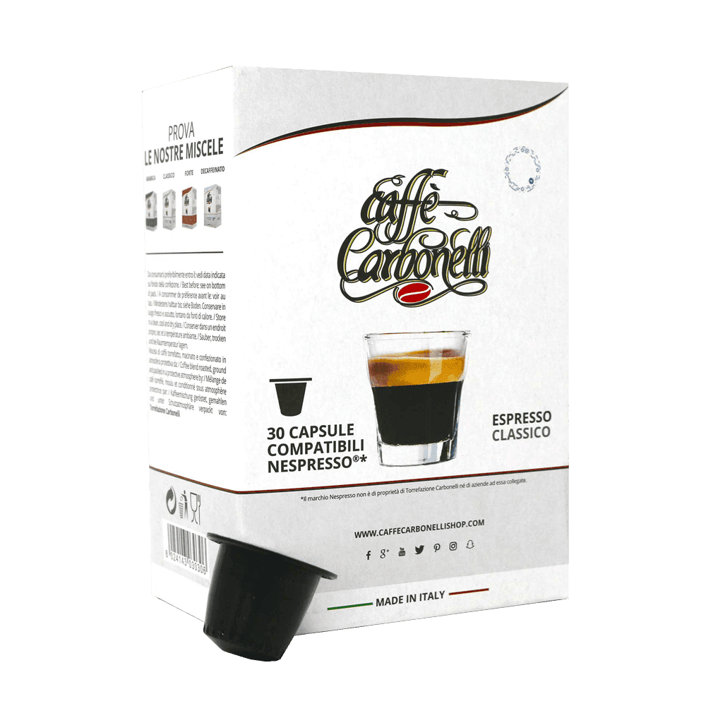 Caffe Carbonelli Nespresso Compatible Capsules Classic Blend