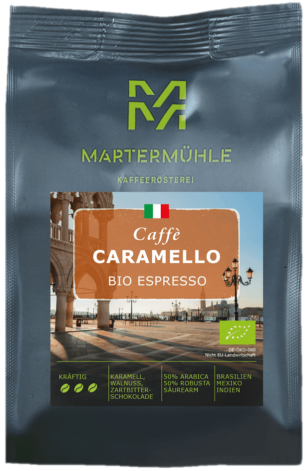 Organic espresso caramello