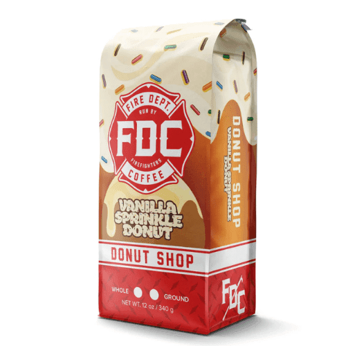 VANILLA SPRINKLE DONUT COFFEE