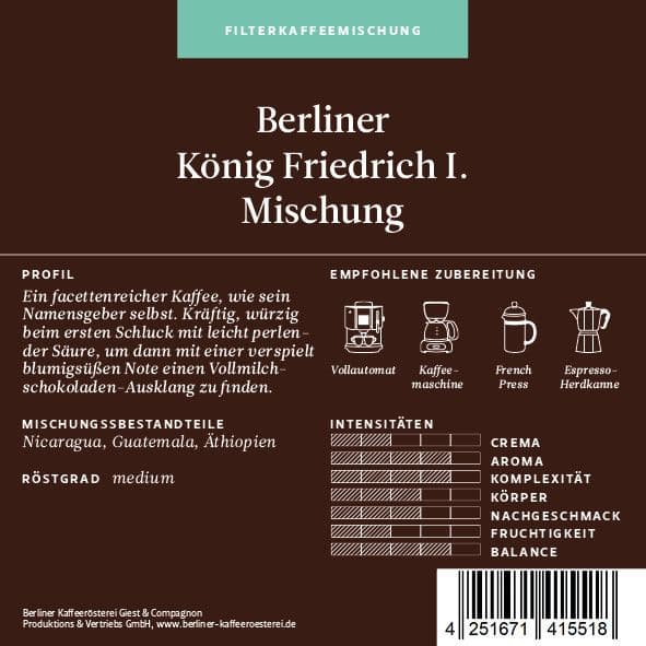 Berlin King Friedrich I. Mixture