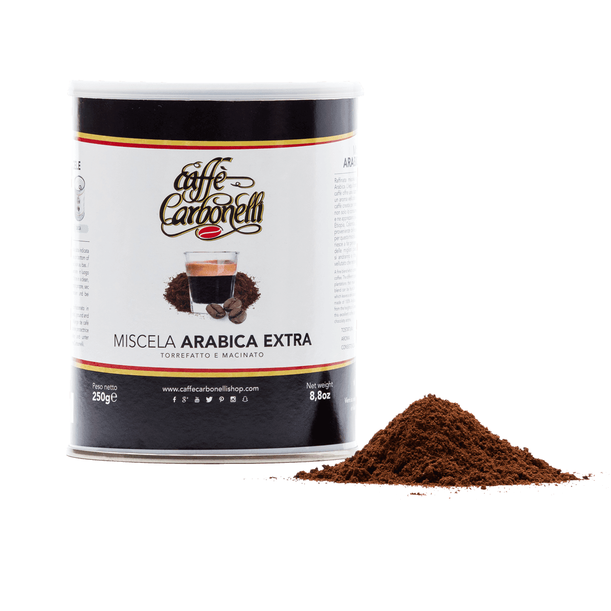 Caffe Carbonelli Grounds Extra Arabica Blend