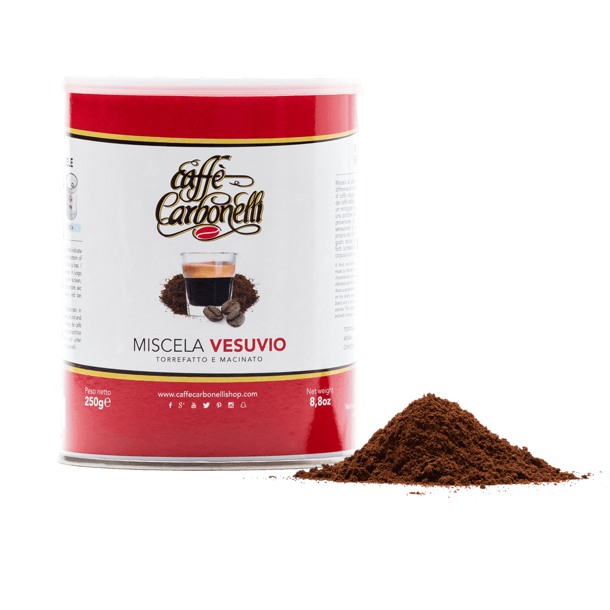 Caffe Carbonelli Grounds Vesuvio Blend
