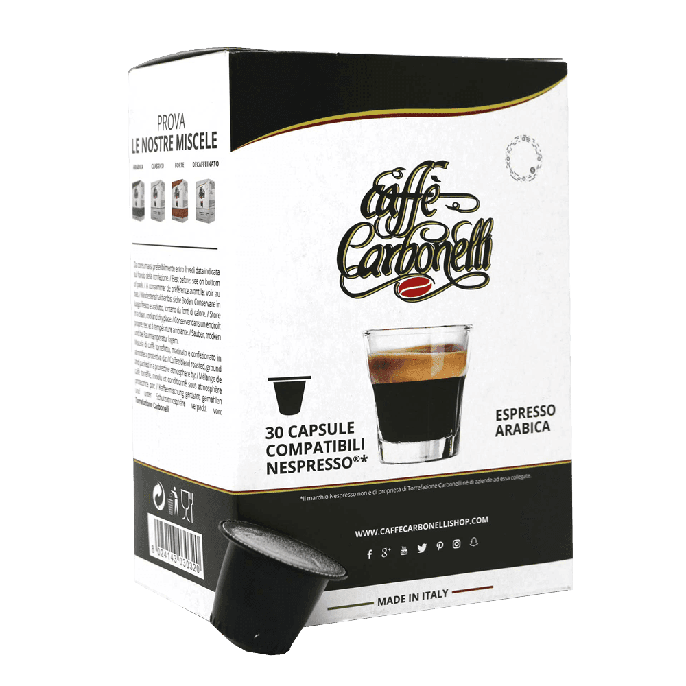 Caffe Carbonelli Nespresso Compatible Capsules Arabica Blend