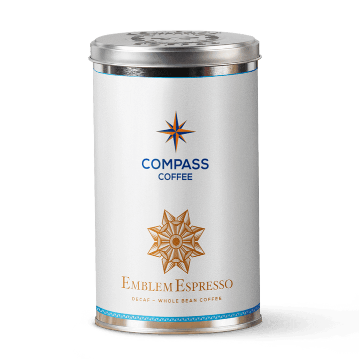 Emblem Espresso Decaf Tin