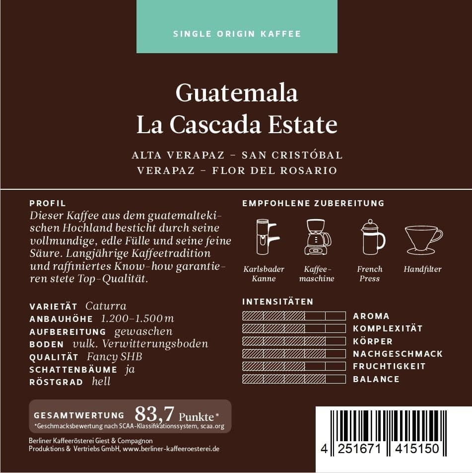 Guatemala La Cascada Estate