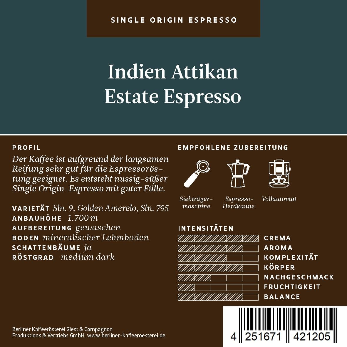 India Attica Espresso