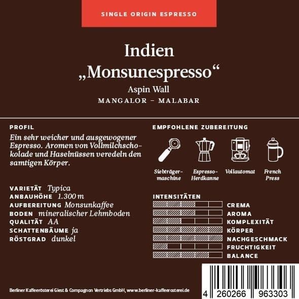Indian Monsunespresso Aspin Wall