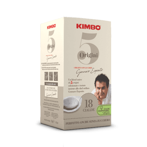 Kimbo 5 Origini 100% Arabica - ESE compostable coffee pods