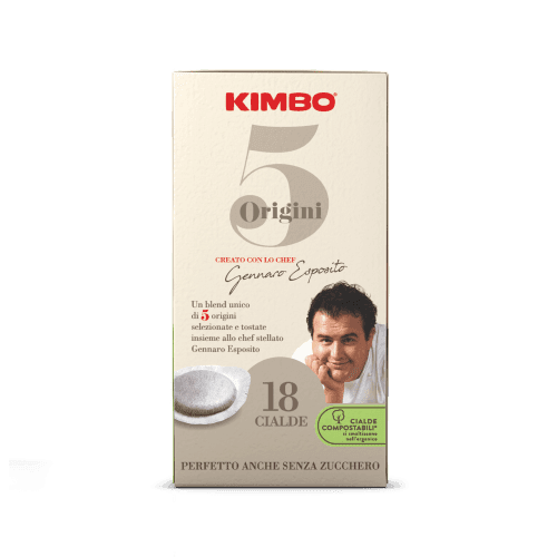 Kimbo 5 Origini 100% Arabica - ESE compostable coffee pods 2