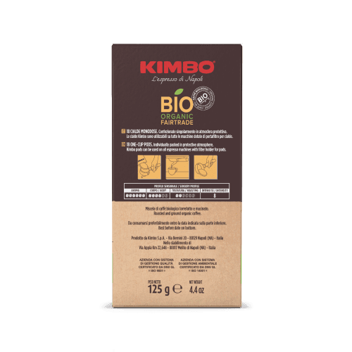 Kimbo Bio Organic Fairtrade - ESE compostable coffee pods