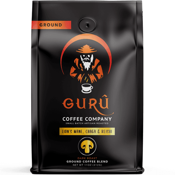 Mushroom Ground Coffee, Dark Roast