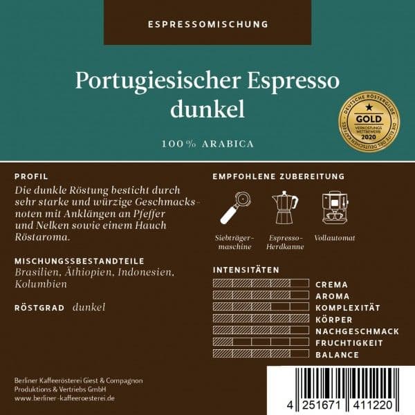 Portuguese Espresso Dark