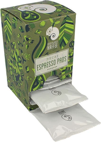 Rainforest Coffee Espresso Pads Organic - Decaffeinated