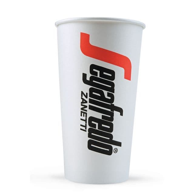 Segafredo Branded 20oz Paper Cups - For Hot Beverages (1 case)