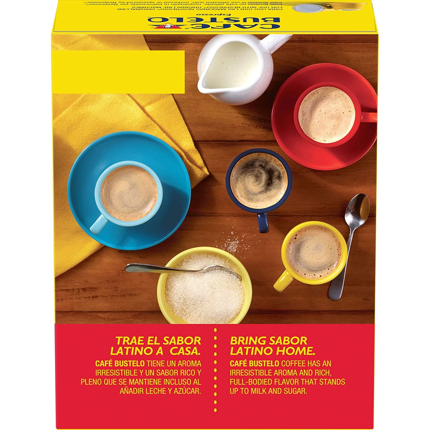 Café Bustelo Espresso Dark Roast Coffee, 40 Count Capsules for Espresso Machines, 11 Intensity Compatible with Nespresso Original Brewers 2