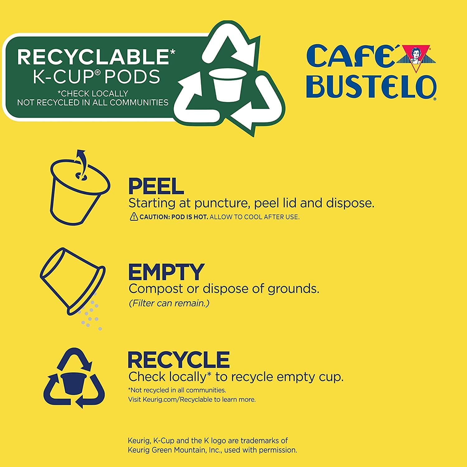 Café Bustelo Espresso Style Dark Roast Coffee, 96 Keurig K-Cup Pods 5
