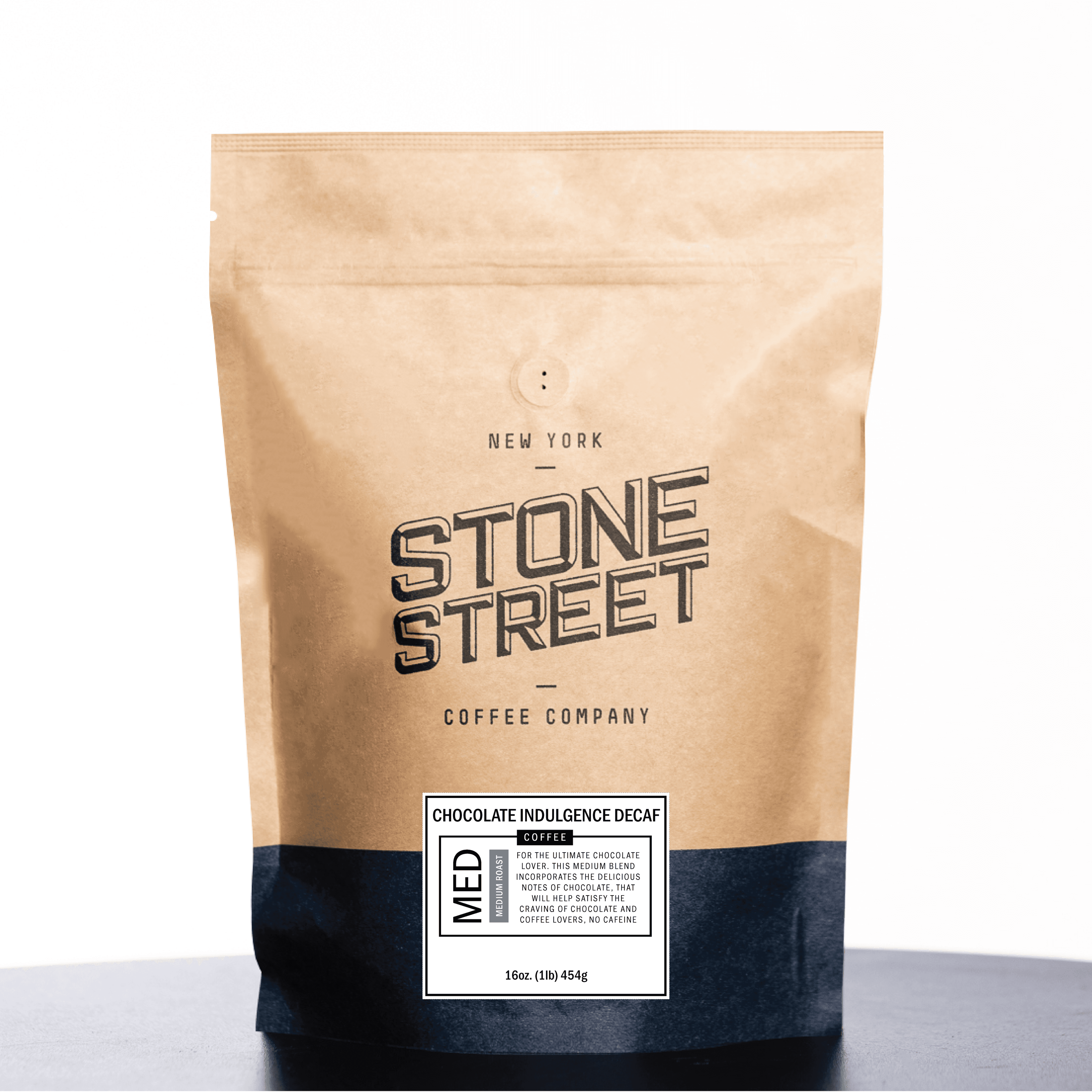 CHOCOLATE INDULGENCE DECAF MEDIUM STRENGTH