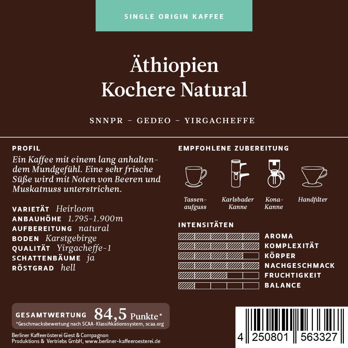 Ethiopia Kochere Natural