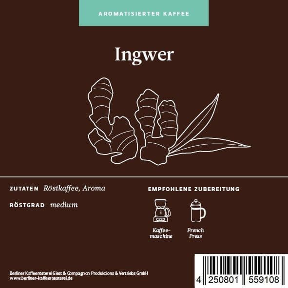 Flavored Coffee Ginger