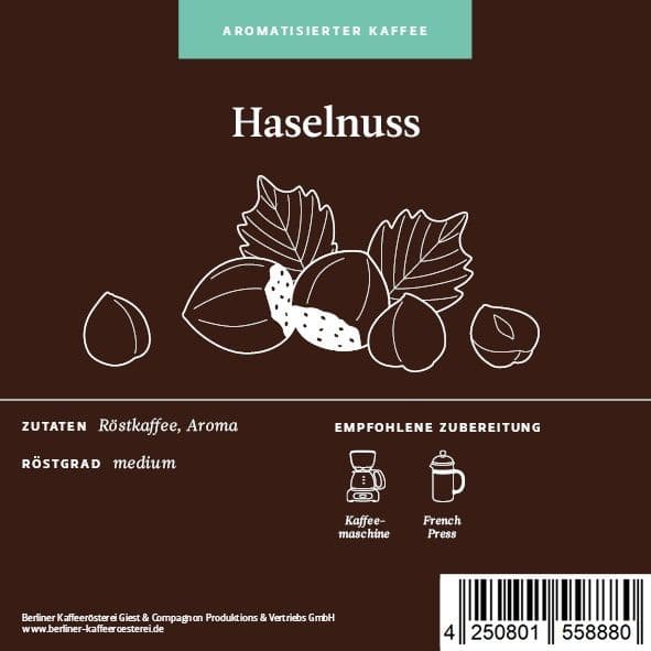 Flavored Coffee Hazelnut