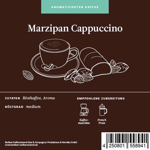 Flavored Coffee Marzipan & Cappuccino