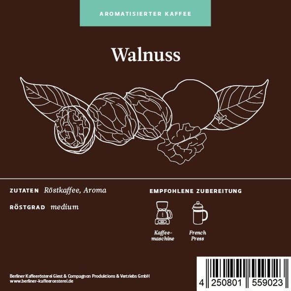 Flavored coffee Walnut