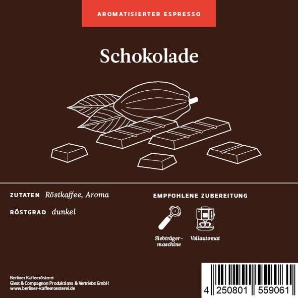 Flavored Espresso Chocolate