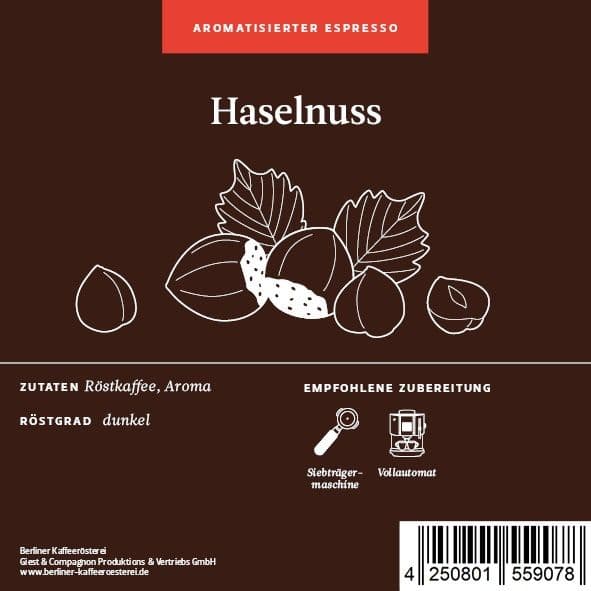 Flavored Espresso Hazelnut