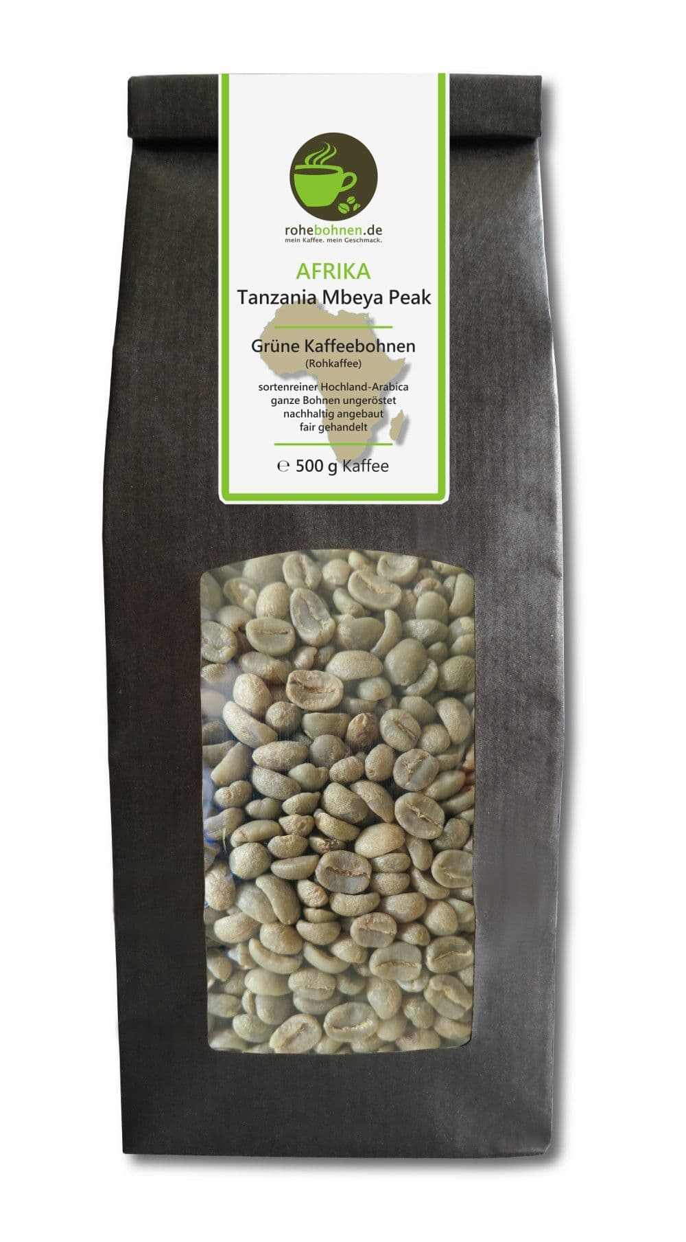 Green coffee Tanzania Mbeya Peak