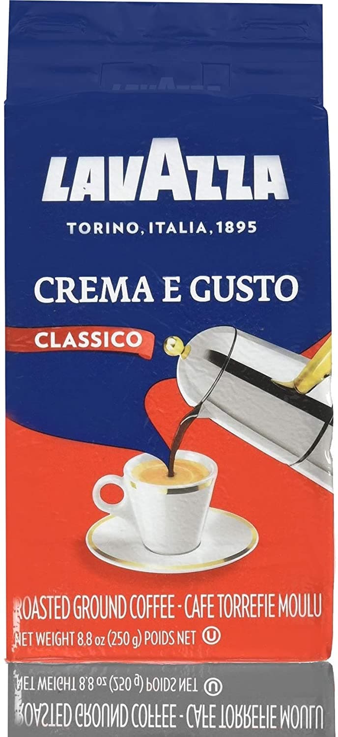 Lavazza Crema e Gusto Ground Coffee 8.80 oz (Pack of 8)
