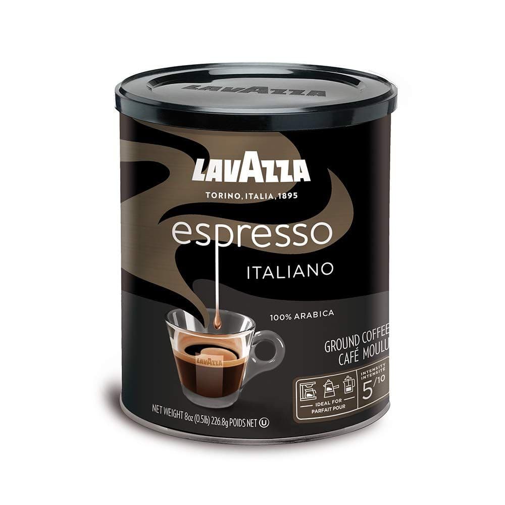 Lavazza Espresso Italiano Ground Coffee Blend, Medium Roast, 8-Oz Cans, Pack of 4 (Packaging May Vary) Authentic Italian, Blended And Roasted in Italy, Value Pack, Non-GMO, 100% Arabica, Rich-bodied