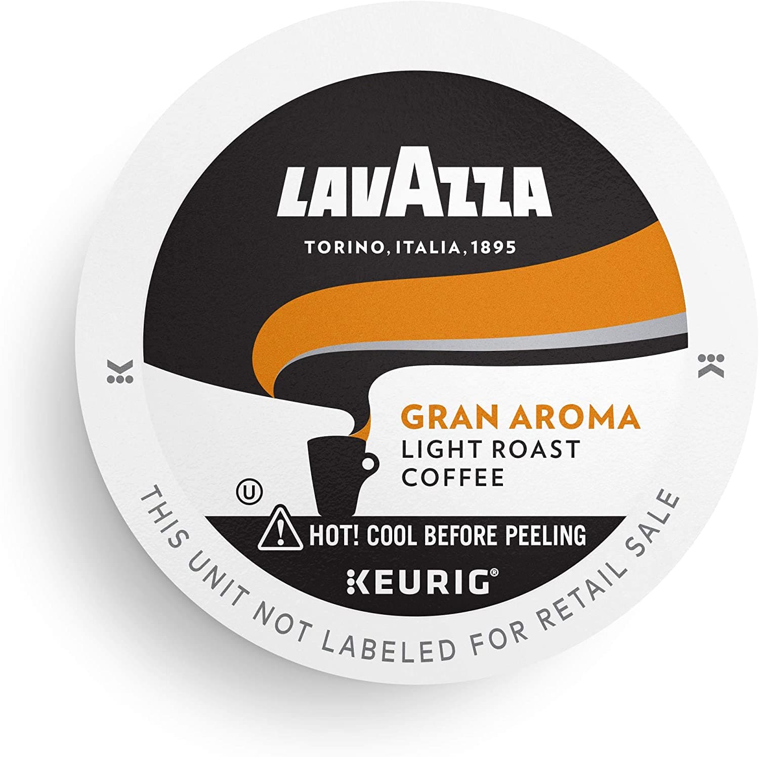 Lavazza Gran Aroma Single-Serve Coffee K-Cup® Pods for Keurig Brewer, Light Roast, 10-Count Boxes (Pack of 6)