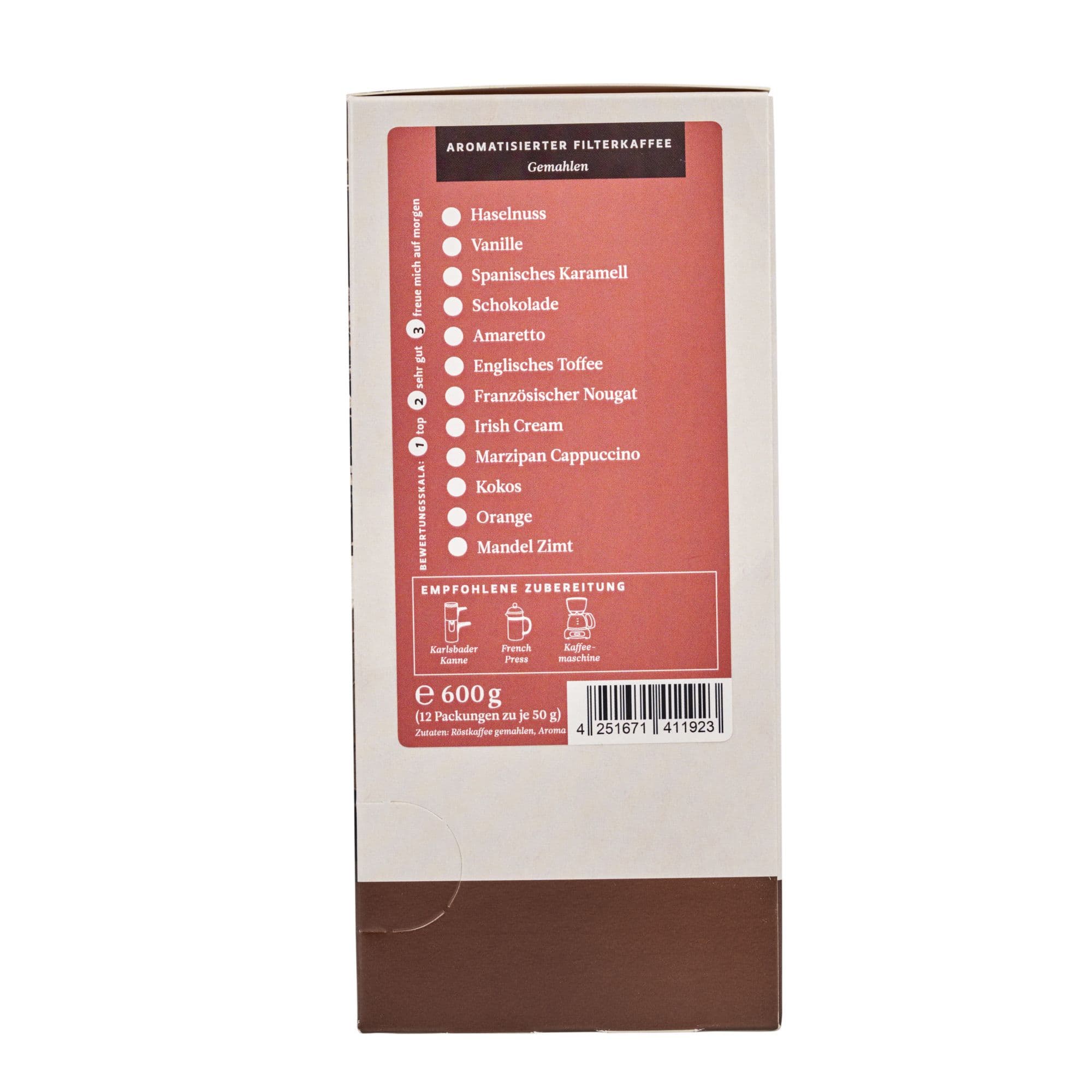 Sample Set Flavored Filter Coffee (12x50g / ground) 3
