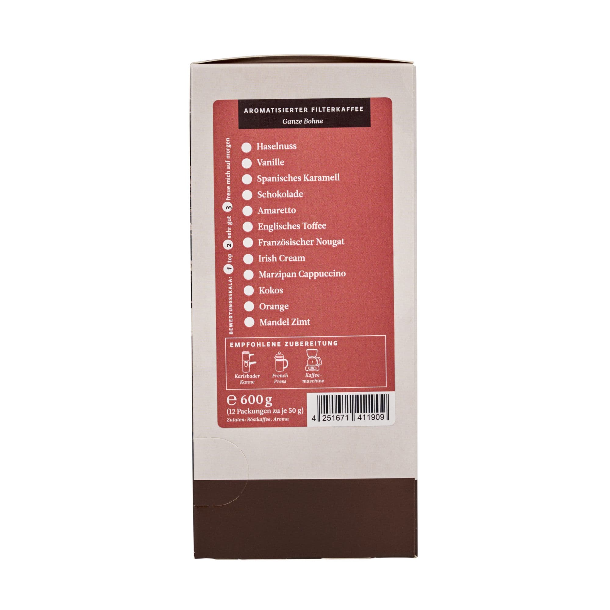 Sample set flavored filter coffee (12x50g / whole bean) 3