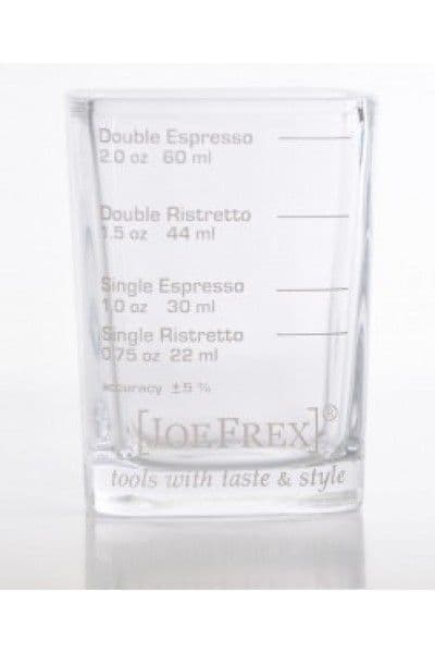 Shot glass of espresso