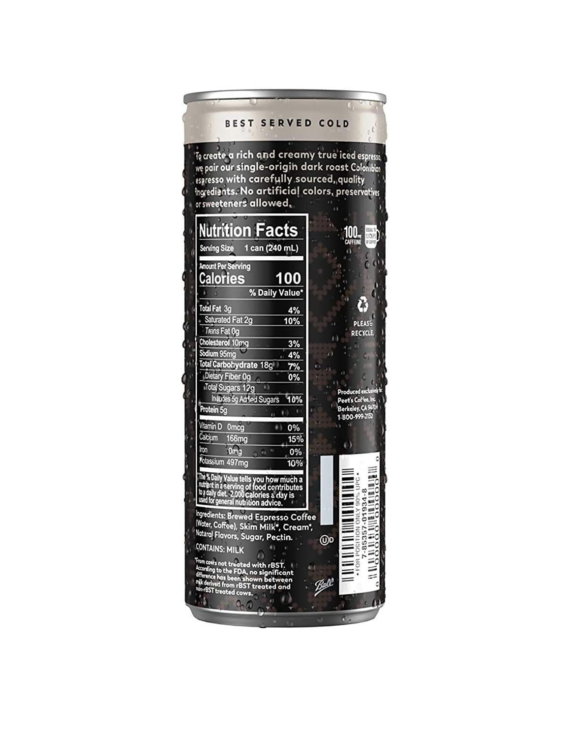True Iced Espresso, Black and White, 8 ounce (Pack of 24) 2