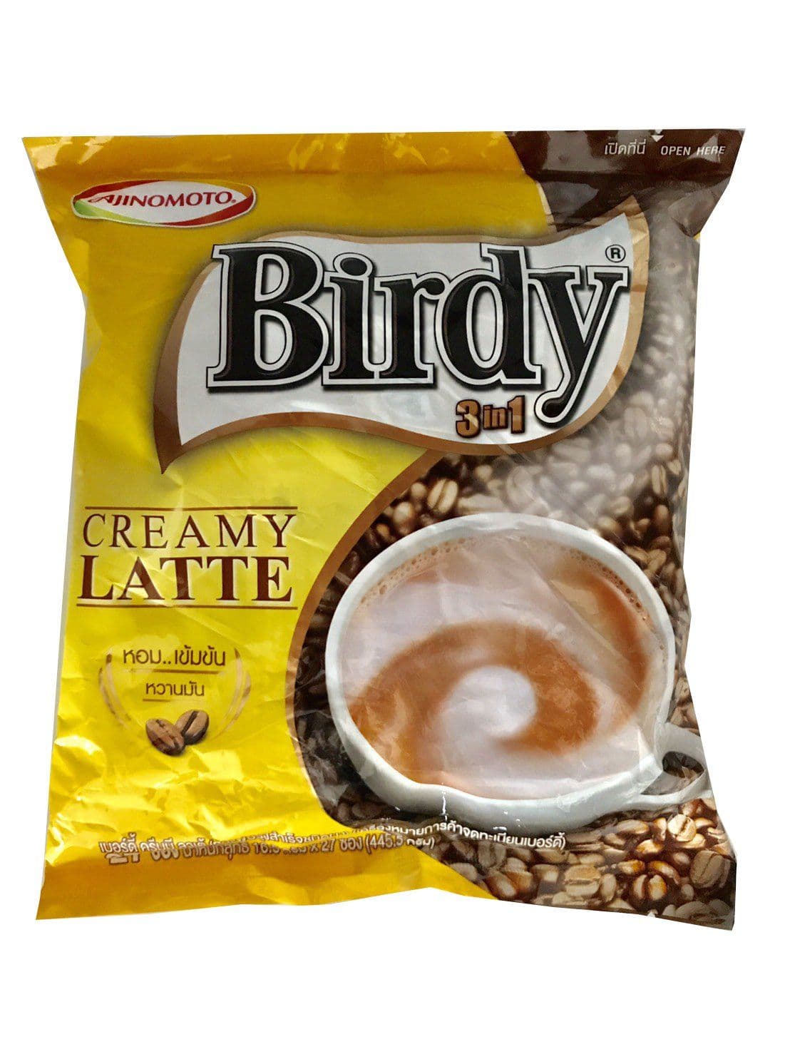 Ajinomoto Birdy Super Creamy 3 in 1 Instant Coffee, 27-Count