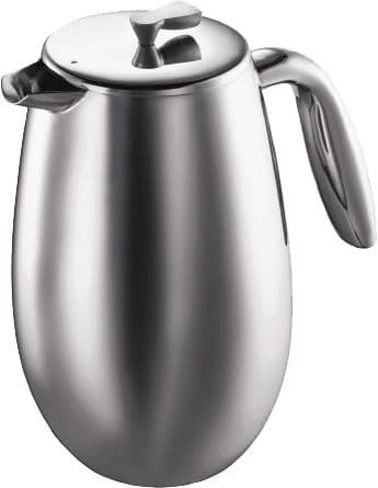 Bodum - Columbia - Double-walled coffee maker, stainless steel, 8 Ts, 1 l