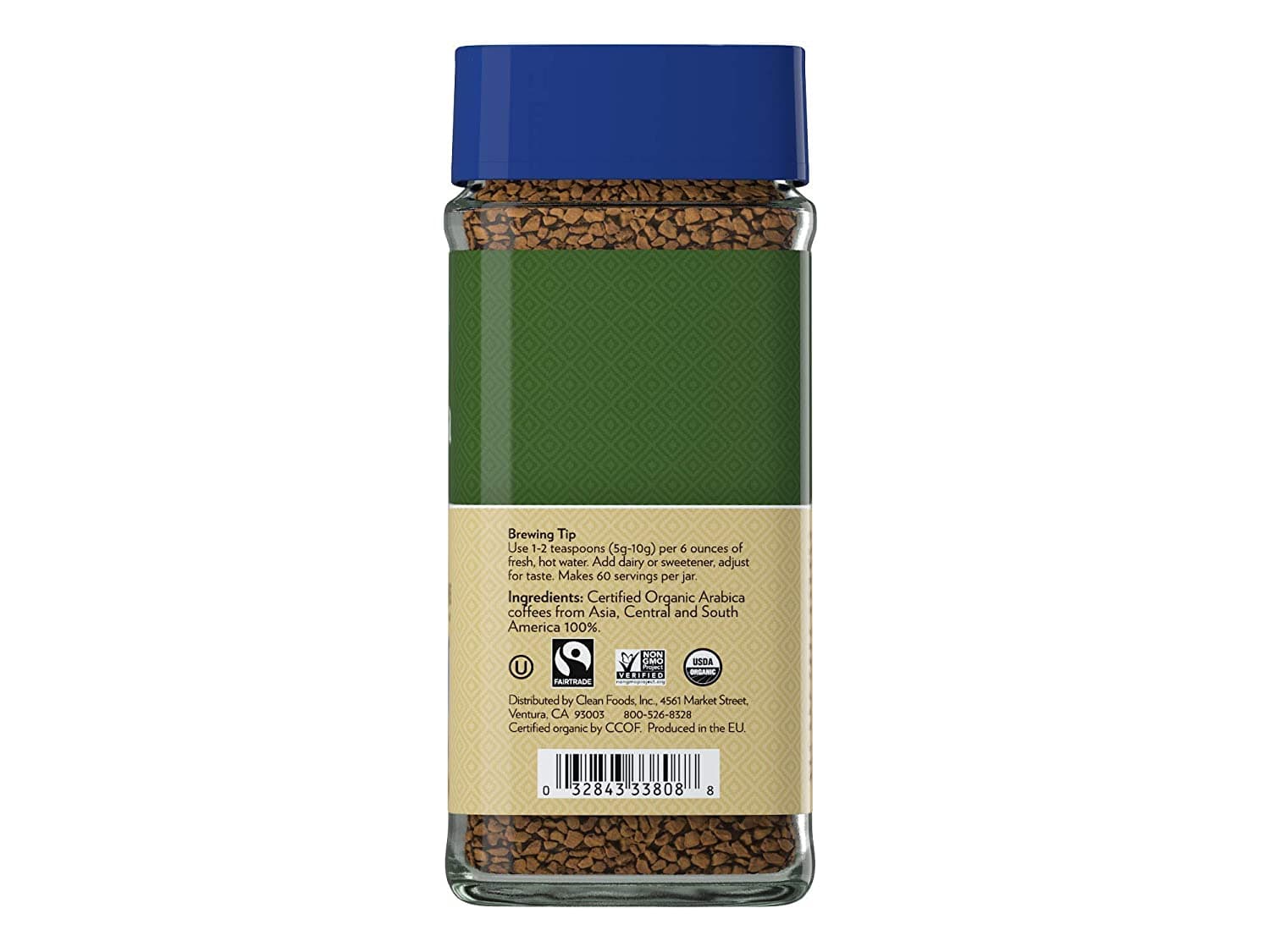 Cafe Altura Organic Fair Trade Decaf Instant Coffee, 3.53 oz (Pack Of 2) 2