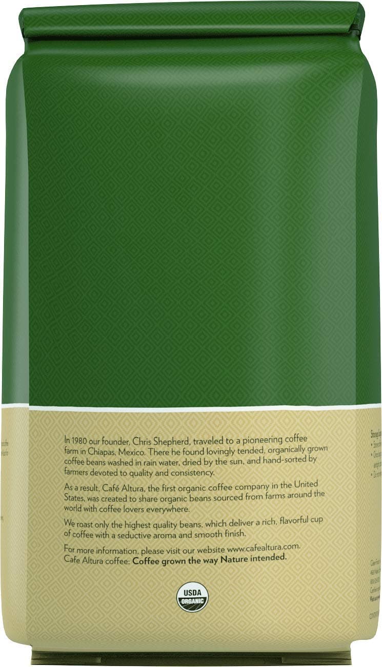 Cafe Altura Whole Bean Organic Coffee, Dark Roast (Packaging May Vary) 2