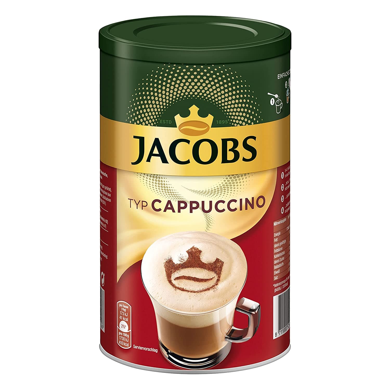 Jacobs Cappuccino Instant Coffee Drink 400 Gram / 14.08 Ounce